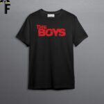 Show your fandom with 'The Boys' printed t-shirt - a tribute to the series.